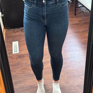 American Eagle Outfitters Dark Indigo High-Rise Skinny Jeans